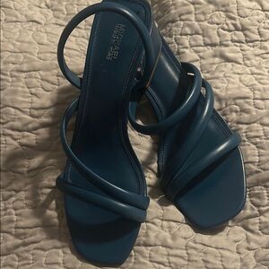 Michael Kors Women's Blue Strappy Sandals